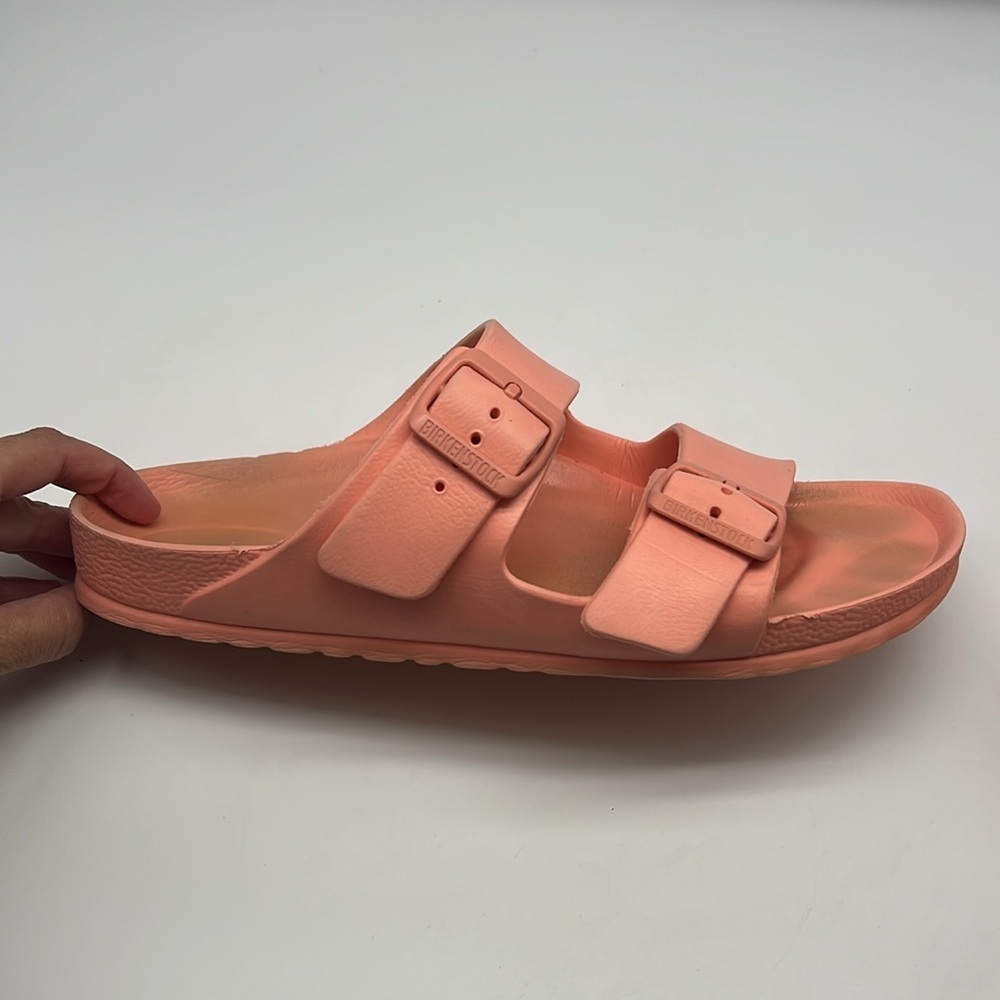 Birkenstock - Arizona Eva 2 Buckle Lightweight Coral Peach Slip On Sandal SZ 8 - Picture 5 of 15
